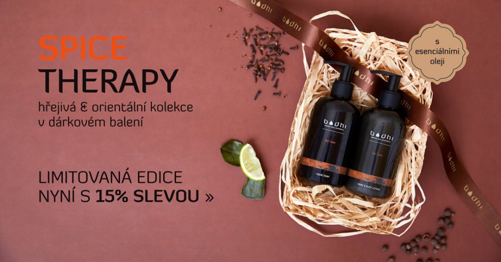 SPICE THERAPY kolekce prírodní kosmetiky